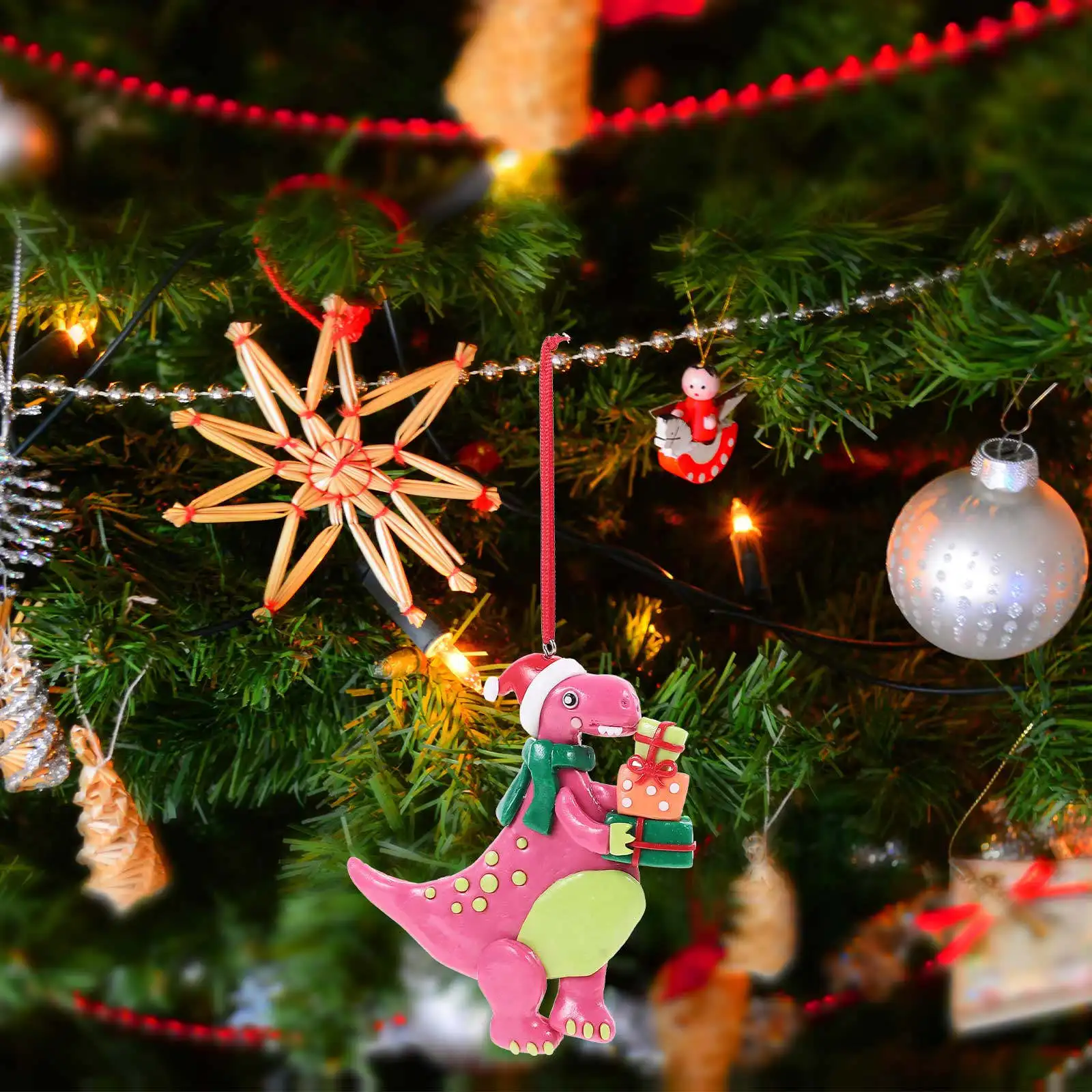 Christmas Tree Hanging Clear DIY Dinosaur Decoration Ball Ornament Cartoon Ornaments
Christmas Tree Hanging Clear DIY Dinosaur Decoration Ball Ornament Cartoon Ornaments