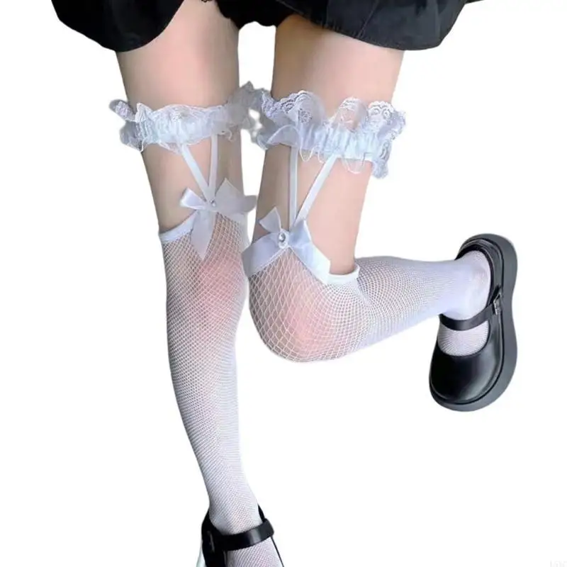 L5YC Suspender Stockings Women's Lace Over The Knee Socks with Bowknot Garter Belt Thigh High Socks Hosiery Gifts
L5YC Suspender Stockings Women's Lace Over The Knee Socks with Bowknot Garter Belt Thigh High Socks Hosiery Gifts