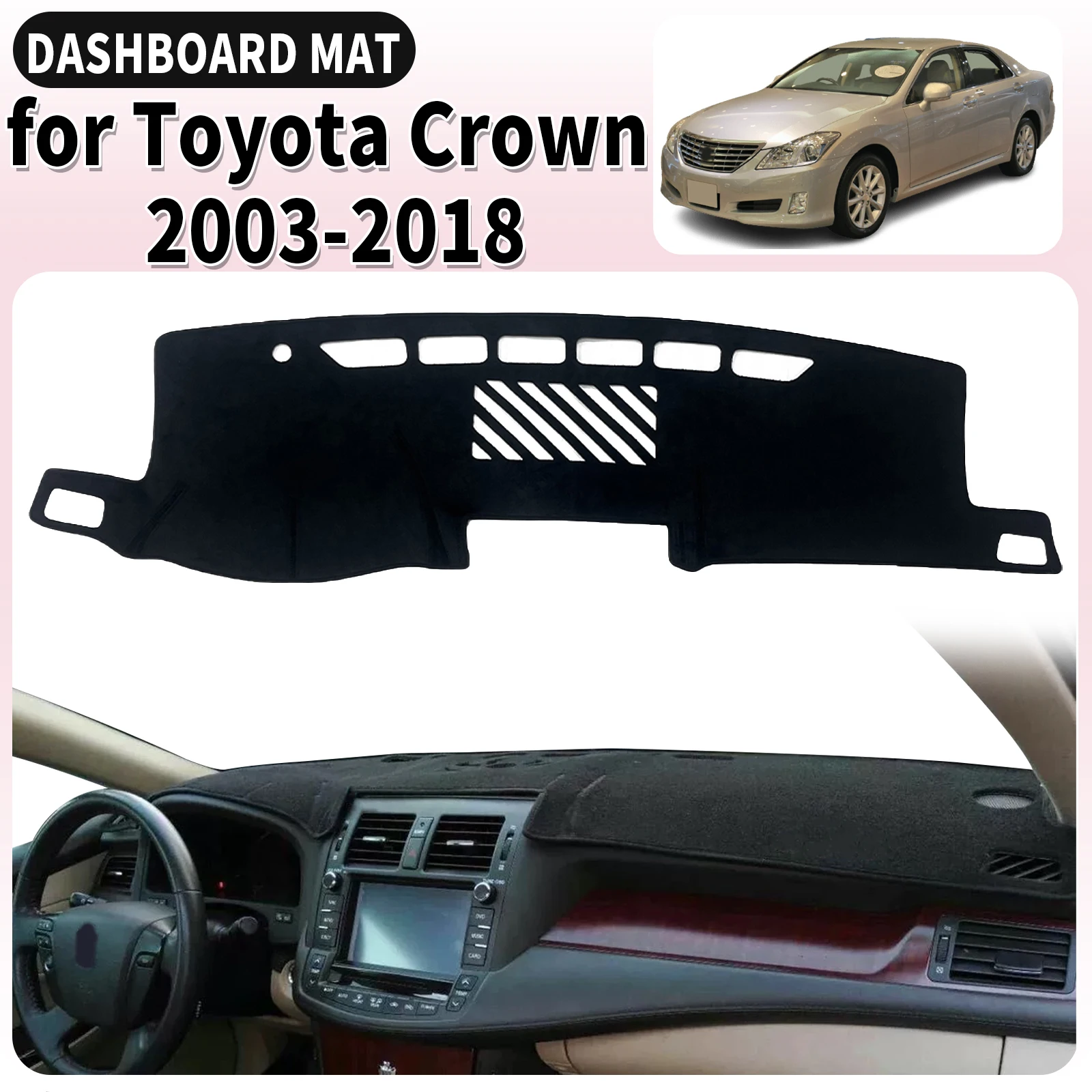 fit for Toyota Crown 2003 2004-2018 Car Dashmat Dashboard Cover Pad Accessories DashMat Sunshade Protective Carpet Leather
fit for Toyota Crown 2003 2004-2018 Car Dashmat Dashboard Cover Pad Accessories DashMat Sunshade Protective Carpet Leather