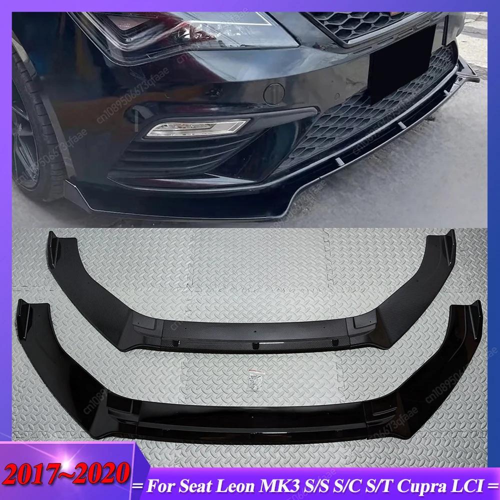 For Seat Leon MK3 S/S S/C S/T Cupra 2017-2020 LCI Gloss Black Front Bumper Lip Spoiler Splitter Diffuser Retrofit Bodykit Tuning
For Seat Leon MK3 S/S S/C S/T Cupra 2017-2020 LCI Gloss Black Front Bumper Lip Spoiler Splitter Diffuser Retrofit Bodykit Tuning