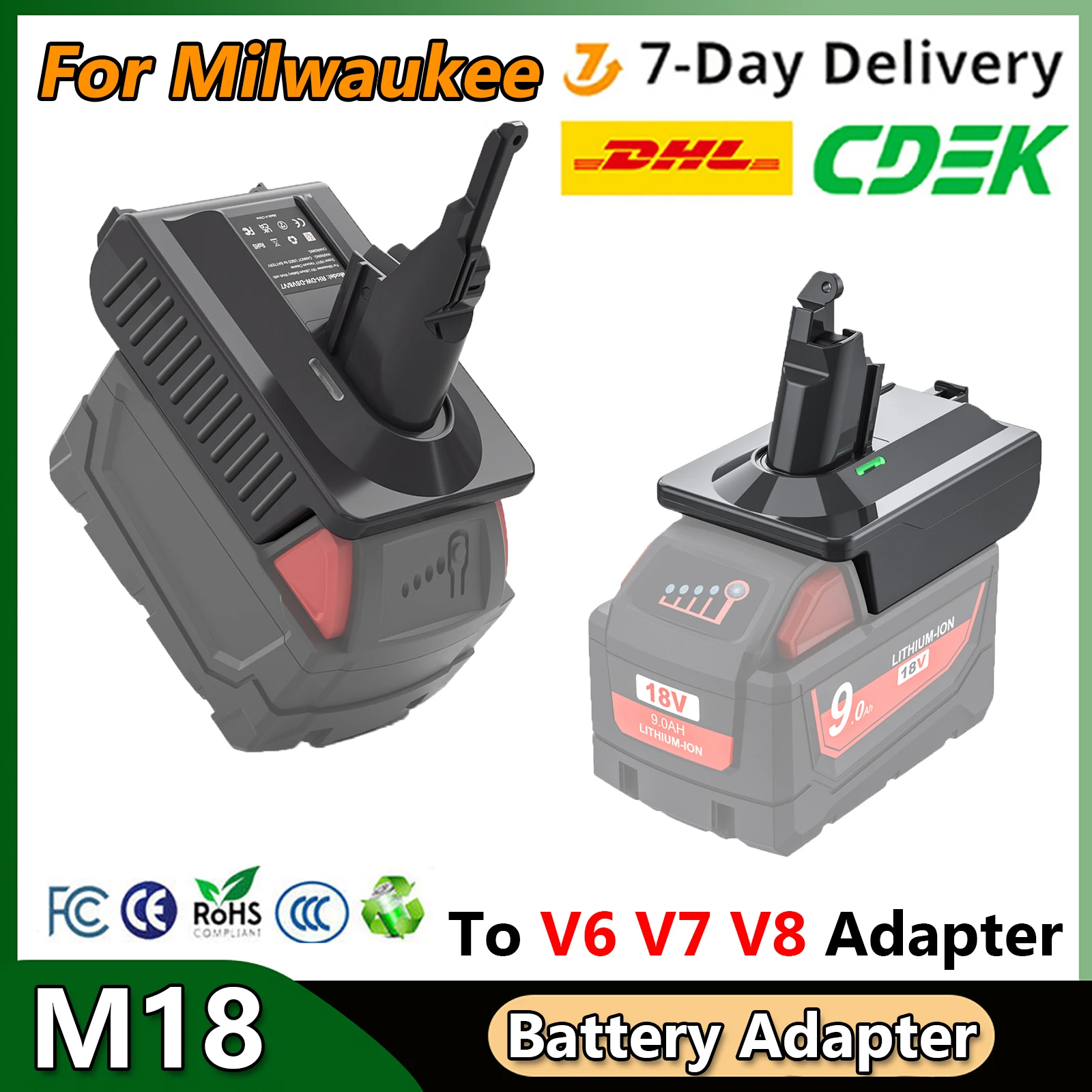 Адаптер аккумулятора Turpow для аккумулятора Milwaukee M18 18 В к адаптеру Dyson V6/V7/V8 с литиевым инструментом Dyson V6/V7/V8 Series Battety
Адаптер аккумулятора Turpow для аккумулятора Milwaukee M18 18 В к адаптеру Dyson V6/V7/V8 с литиевым инструментом Dyson V6/V7/V8 Series Battety