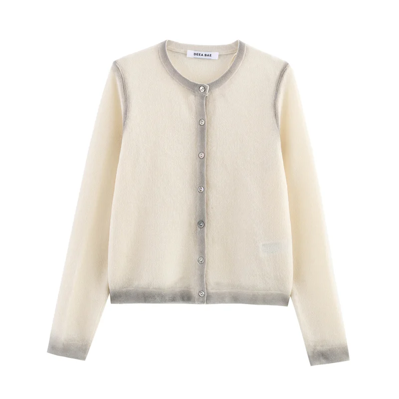 Women's Jacket New Summer 2025 Gradient print knitted long-sleeved jacket Casual fashion Personality and versatility
Women's Jacket New Summer 2025 Gradient print knitted long-sleeved jacket Casual fashion Personality and versatility
