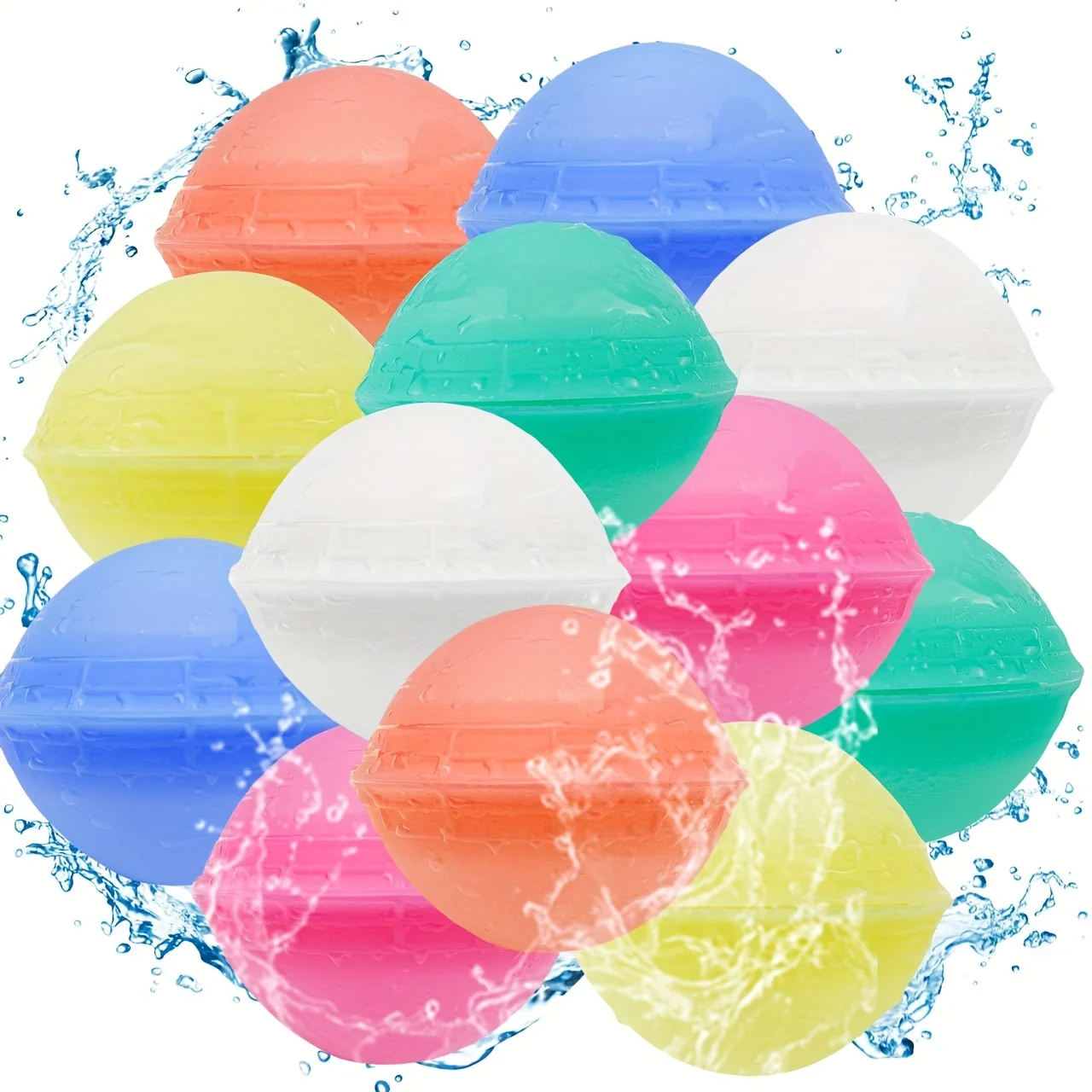 12pcs Reusable Water Balls - Ideal for Outdoor Water Fights, Pool Parties, Beach Fun, and DIY Decorations
12pcs Reusable Water Balls - Ideal for Outdoor Water Fights, Pool Parties, Beach Fun, and DIY Decorations