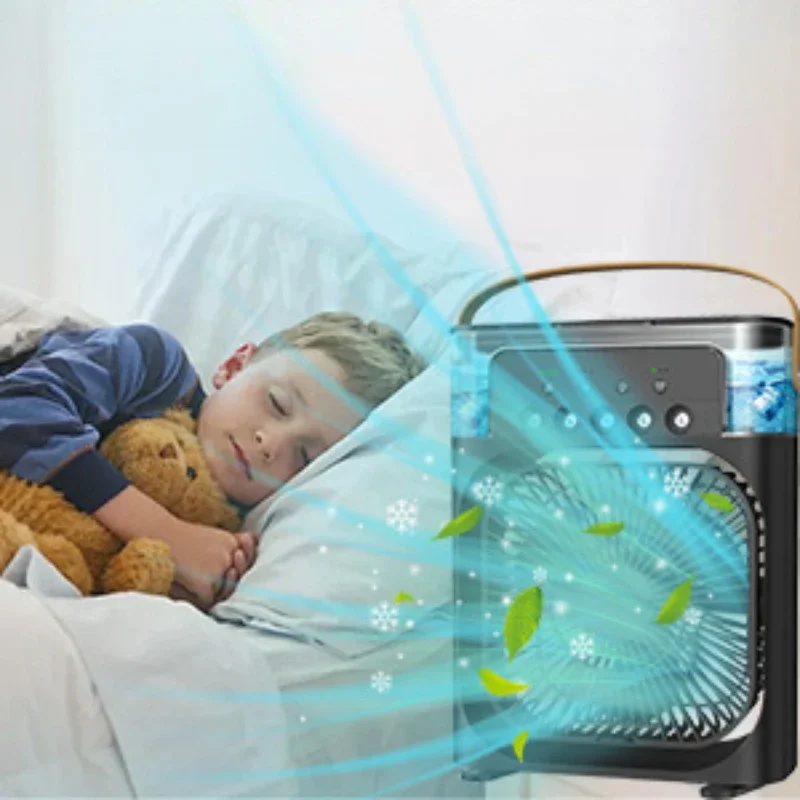 4 In 1 Portable Humidifier Fan Mini Air Conditioners USB Mini fan LED Night Light Water Mist Fun Air Cooler Humidifie For Home
4 In 1 Portable Humidifier Fan Mini Air Conditioners USB Mini fan LED Night Light Water Mist Fun Air Cooler Humidifie For Home