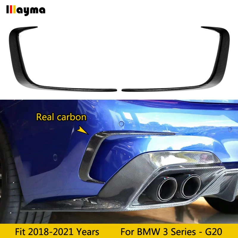 G20 Real Carbon Fiber Rear Bumper Splitter Air Vent Cover Decorative Spoiler For BMW 3 Series 325i 328i 330i M340i 2018 - 2021
G20 Real Carbon Fiber Rear Bumper Splitter Air Vent Cover Decorative Spoiler For BMW 3 Series 325i 328i 330i M340i 2018 - 2021