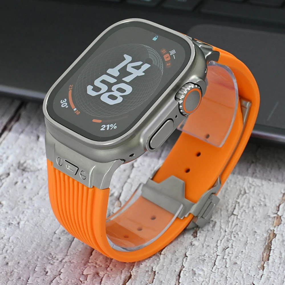 Спортивный резиновый браслет для Apple Watch Ultra 2 1 49 мм, мягкий ремешок серии 9 8 7 6 5 4 Se 3 для iWatch 44 мм 42 мм 45 мм, силиконовый браслет
Спортивный резиновый браслет для Apple Watch Ultra 2 1 49 мм, мягкий ремешок серии 9 8 7 6 5 4 Se 3 для iWatch 44 мм 42 мм 45 мм, силиконовый браслет