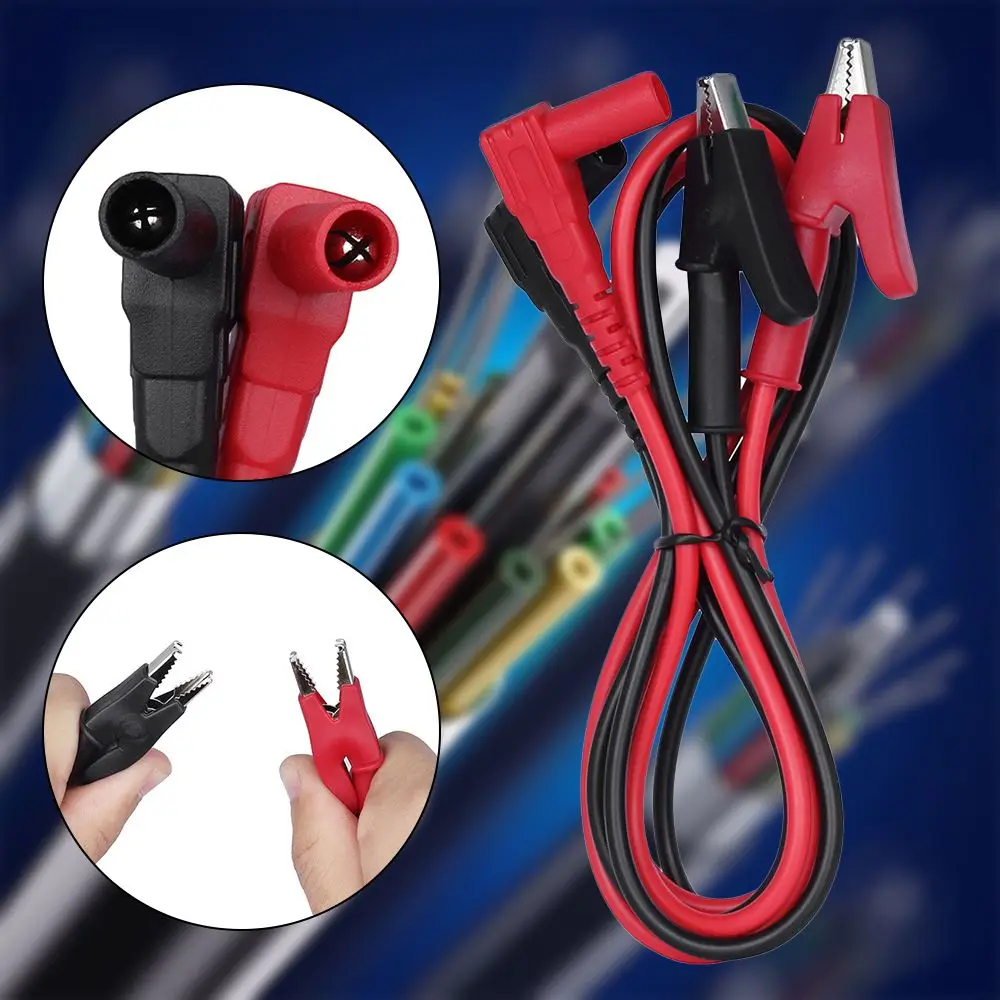 Premium 4mm pure copper banana plug crocodile clip test wire, 20A, 90cm long universal plug probe test multimeter wire clip
Premium 4mm pure copper banana plug crocodile clip test wire, 20A, 90cm long universal plug probe test multimeter wire clip