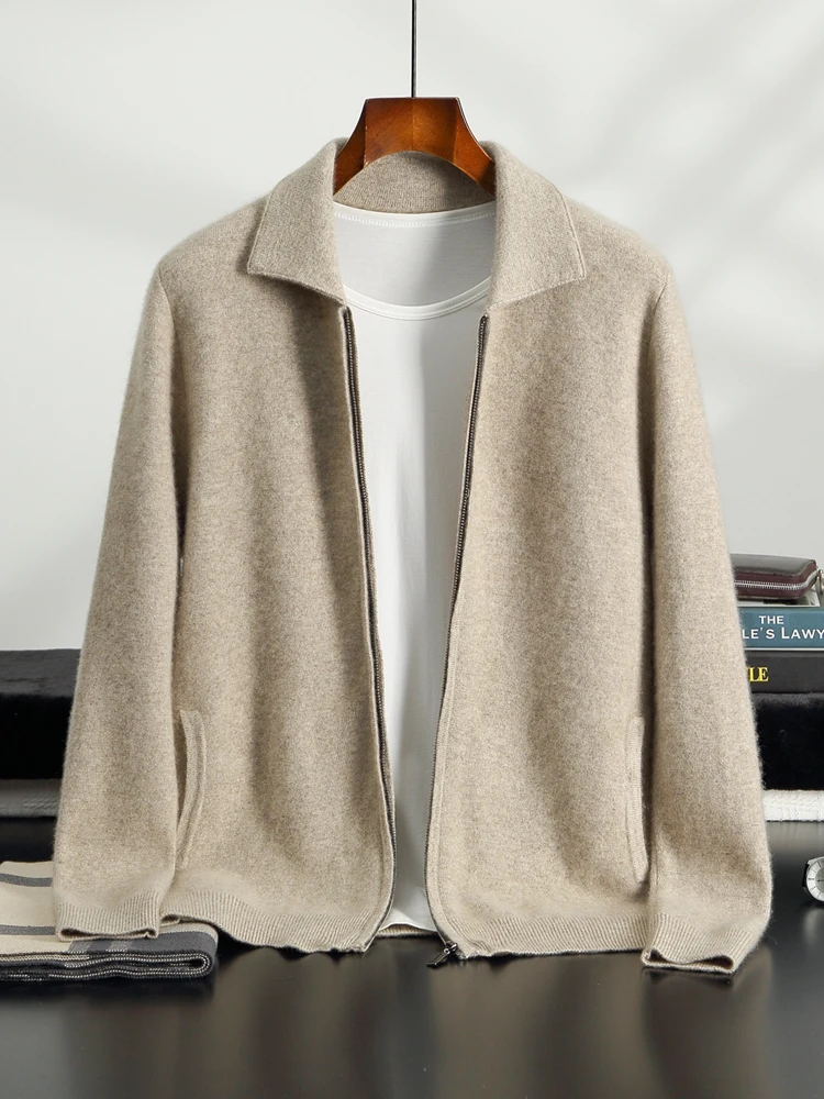 Мужской кардиган, 100% кашемировый свитер, толщина, умный повседневный кашемировый трикотаж, осень-зима, высококачественный кардиган на молнии, топы
Мужской кардиган, 100% кашемировый свитер, толщина, умный повседневный кашемировый трикотаж, осень-зима, высококачественный кардиган на молнии, топы