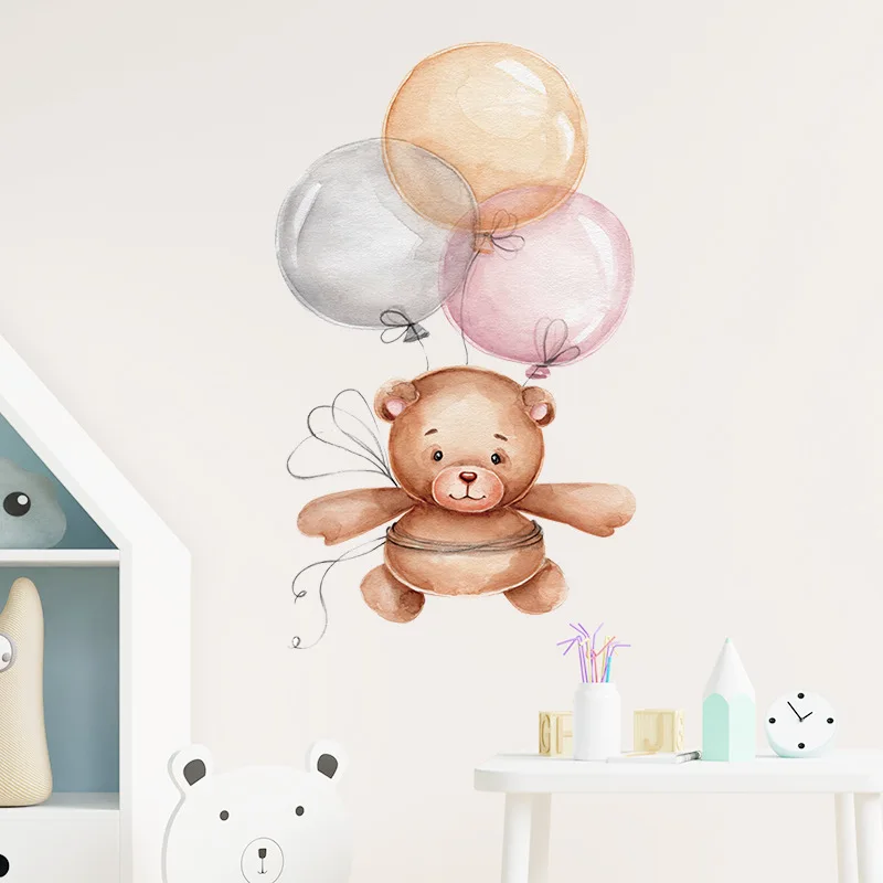 DIY Cute Animal Vinyl Wall Stickers Lovely Bear Balloon Boy Girl Kids Room Decor Mural Baby Edroom Nursery Wall Decals Picture
DIY Cute Animal Vinyl Wall Stickers Lovely Bear Balloon Boy Girl Kids Room Decor Mural Baby Edroom Nursery Wall Decals Picture