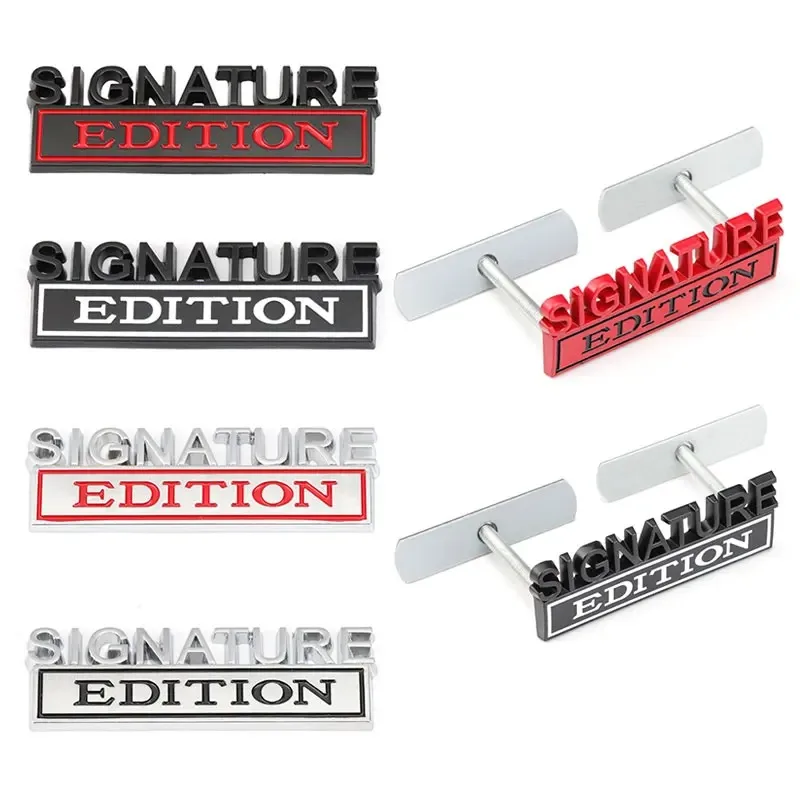 3D Metal SIGNATURE EDITION Car Front Hood Grille Badge Emblem Decals Tail Trunk Stickers Auto SUV Motorcycle Styling Accessories
3D Metal SIGNATURE EDITION Car Front Hood Grille Badge Emblem Decals Tail Trunk Stickers Auto SUV Motorcycle Styling Accessories