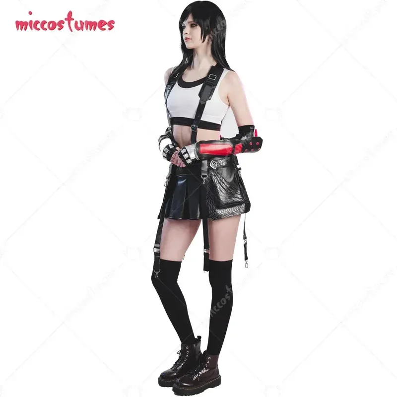 25COSMiccostumes Women's Remake Tife Cosplay Costume Women's Remake Tife Crop Top and Skirt with Gloves and Thigh Socks
25COSMiccostumes Women's Remake Tife Cosplay Costume Women's Remake Tife Crop Top and Skirt with Gloves and Thigh Socks