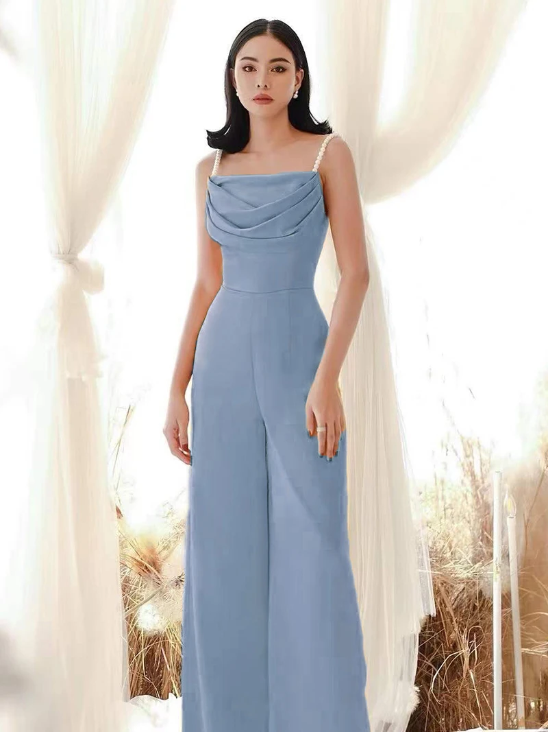 Ele Godd Sle Women's Spring Summer Sexy Strapl High-waist Long Pants One-piece Suit Luxury mat Trendy
Ele Godd Sle Women's Spring Summer Sexy Strapl High-waist Long Pants One-piece Suit Luxury mat Trendy