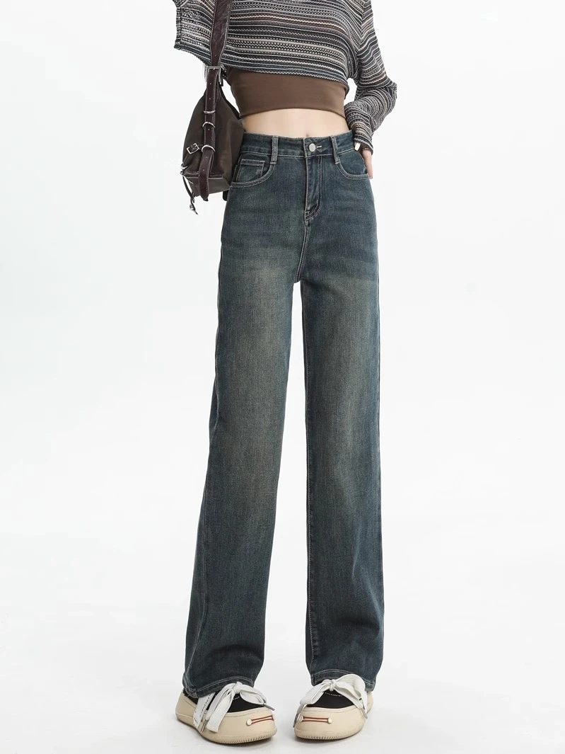 High Waist Straight Leg Jeans Women's Spring Autumn New Sle Slimming Retro Large Size Cement ey Floor-Length Narrow Leg P...
High Waist Straight Leg Jeans Women's Spring Autumn New Sle Slimming Retro Large Size Cement ey Floor-Length Narrow Leg P...