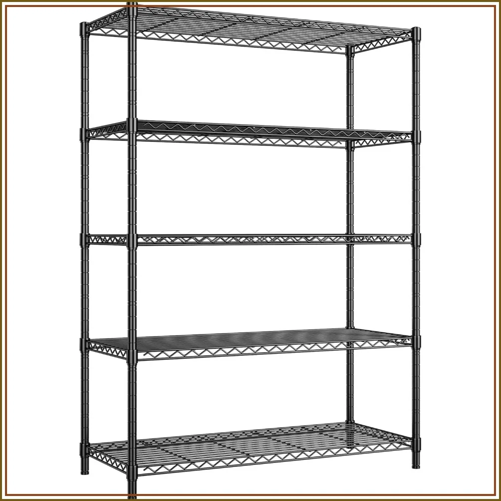 Heavy Duty 5 Tier Wire Shelving Unit 72''H x 36''W x 14''D, 1100 lbs Capacity Adjustable Storage Shelves for Garage, Kitchen, Pantry, Laundry Room, Commercial Use
Heavy Duty 5 Tier Wire Shelving Unit 72''H x 36''W x 14''D, 1100 lbs Capacity Adjustable Storage Shelves for Garage, Kitchen, Pantry, Laundry Room, Commercial Use