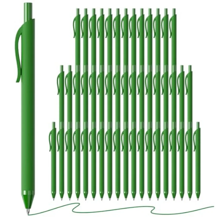 50 Pack Green Ink Pens - Bulk Pens, 1.0MM Medium Point Ballpoint Pens, Smooth Writing No Bleed Retractable Ball Point Pen Green
50 Pack Green Ink Pens - Bulk Pens, 1.0MM Medium Point Ballpoint Pens, Smooth Writing No Bleed Retractable Ball Point Pen Green