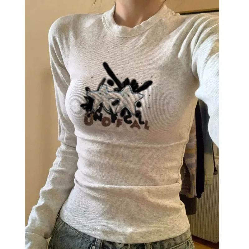 Y2k Solid Color Long Sleeve T-shirt Women High Street Fashion Print Winter Graphic Slim Fit Top Pulovers Clothing Trendy 2025
Y2k Solid Color Long Sleeve T-shirt Women High Street Fashion Print Winter Graphic Slim Fit Top Pulovers Clothing Trendy 2025