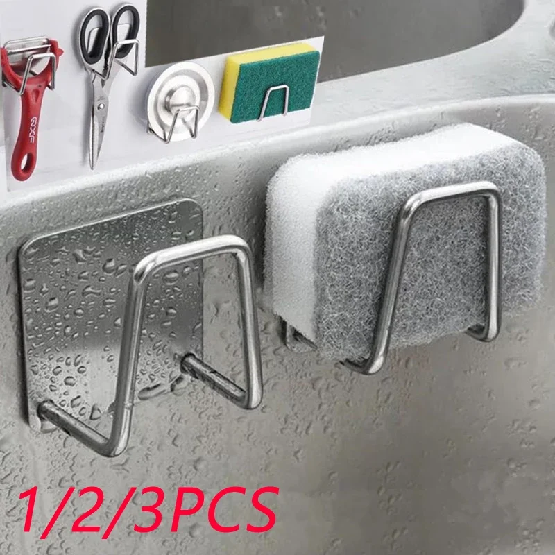 Adhesive Stainless Steel Sink Sponge Holder Multifunctional Kitchen Wall Hooks Storage Drain Drying Rack Organizer Space Saving
Adhesive Stainless Steel Sink Sponge Holder Multifunctional Kitchen Wall Hooks Storage Drain Drying Rack Organizer Space Saving