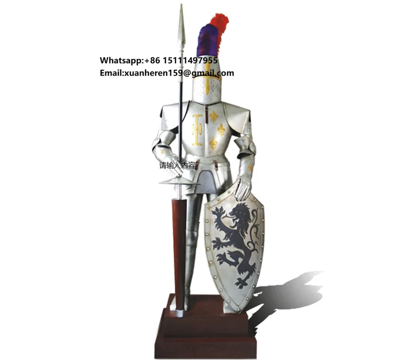 Life Size European-style Medieval Warrior Roman Statue bar Decorations Ornaments armor Man Model
Life Size European-style Medieval Warrior Roman Statue bar Decorations Ornaments armor Man Model