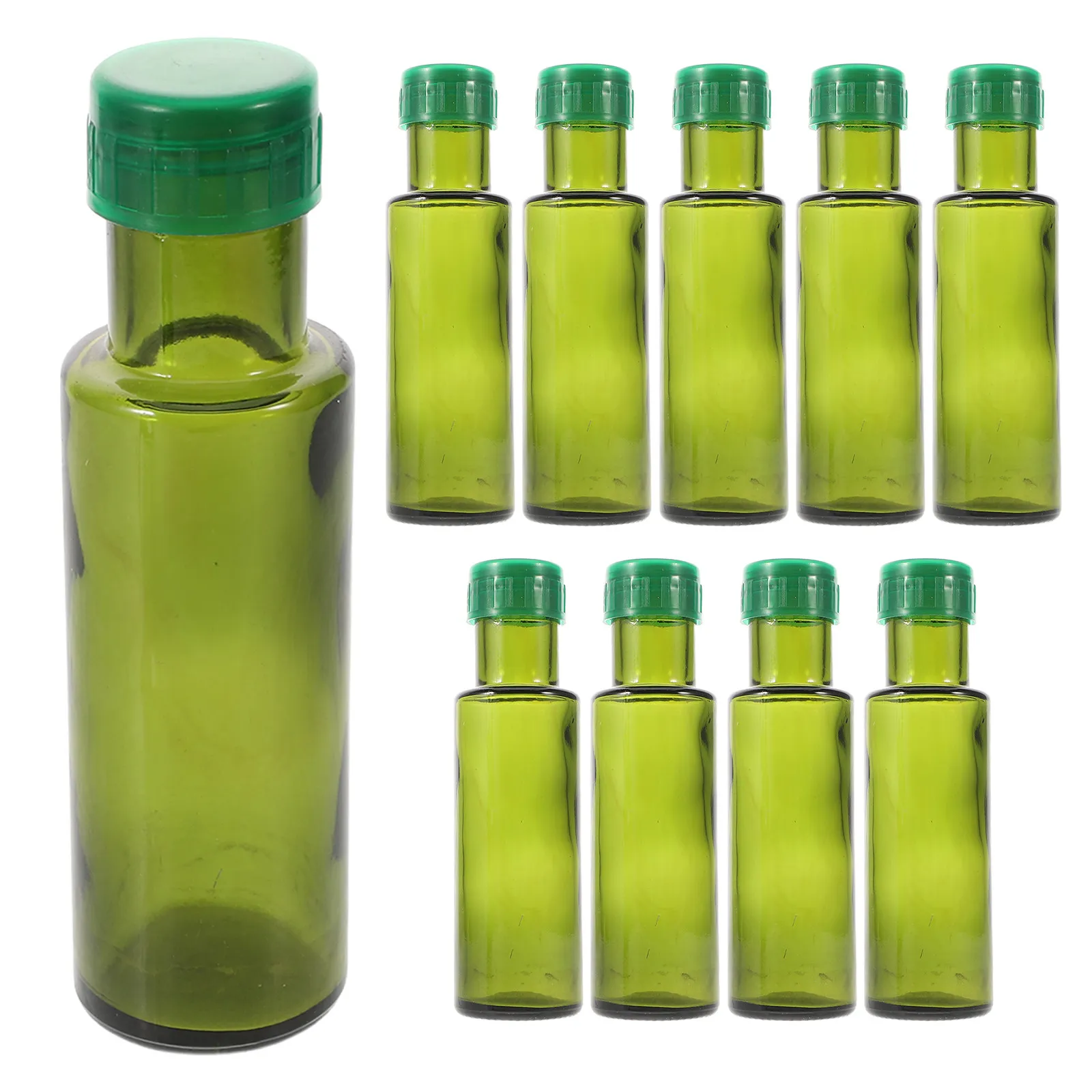 10Pcs 100Ml Glass Olive Oil Bottles Leakproof Round Dispenser for Kitchen Cooking Oil Storage Portable Refillable Airtight
10Pcs 100Ml Glass Olive Oil Bottles Leakproof Round Dispenser for Kitchen Cooking Oil Storage Portable Refillable Airtight