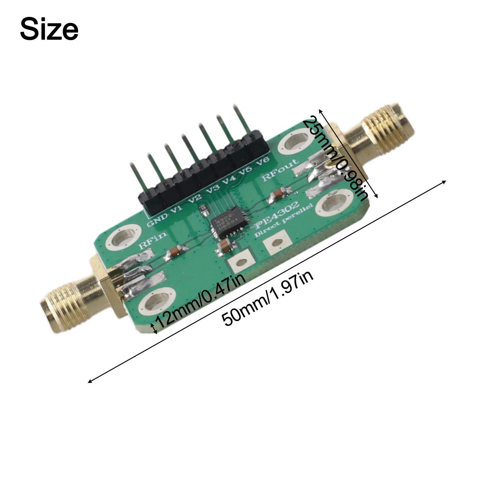 PE4302 CNC Attenuator Module Parallel Immediate Mode 1MHz-4GHz PE4302 CNC RF Attenuator Module For SMA-Female Electrical Tool
PE4302 CNC Attenuator Module Parallel Immediate Mode 1MHz-4GHz PE4302 CNC RF Attenuator Module For SMA-Female Electrical Tool