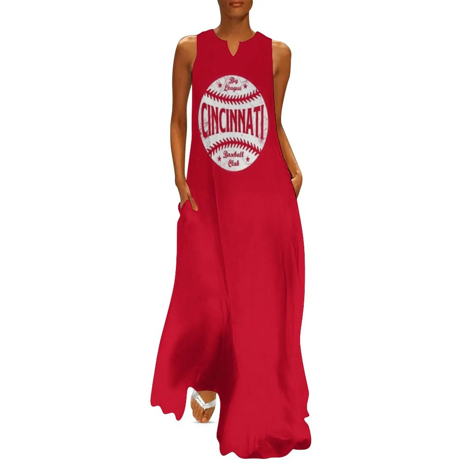 Cincinnati Retro Big League Baseball - Red Long Dress luxury dress clothes for women
Cincinnati Retro Big League Baseball - Red Long Dress luxury dress clothes for women