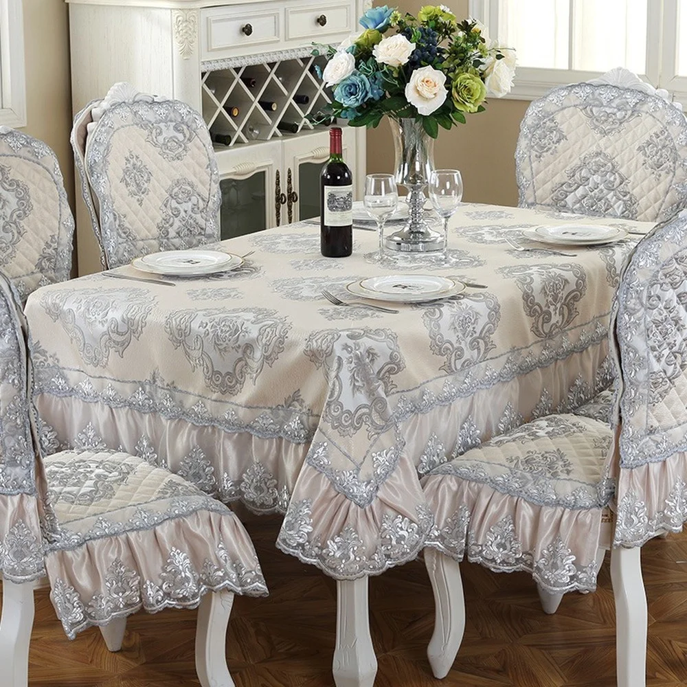 Luxury European Rectangle\Round Table Cloth with Tassel Embrodered Jacquard Table Cover Coffee House Home Decoration Tablecloth
Luxury European Rectangle\Round Table Cloth with Tassel Embrodered Jacquard Table Cover Coffee House Home Decoration Tablecloth