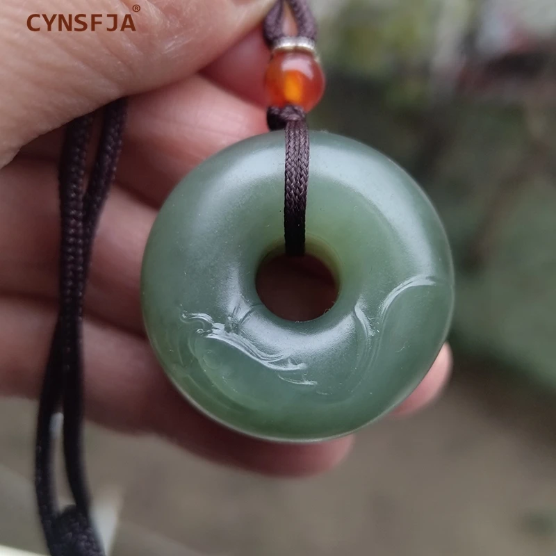 Certified Natural Hetian Jade Pendant Lucky Amulet for Wealth Safety High Quality Unisex Gift Birthday Valentine‘s Day CYNSFJA
Certified Natural Hetian Jade Pendant Lucky Amulet for Wealth Safety High Quality Unisex Gift Birthday Valentine‘s Day CYNSFJA