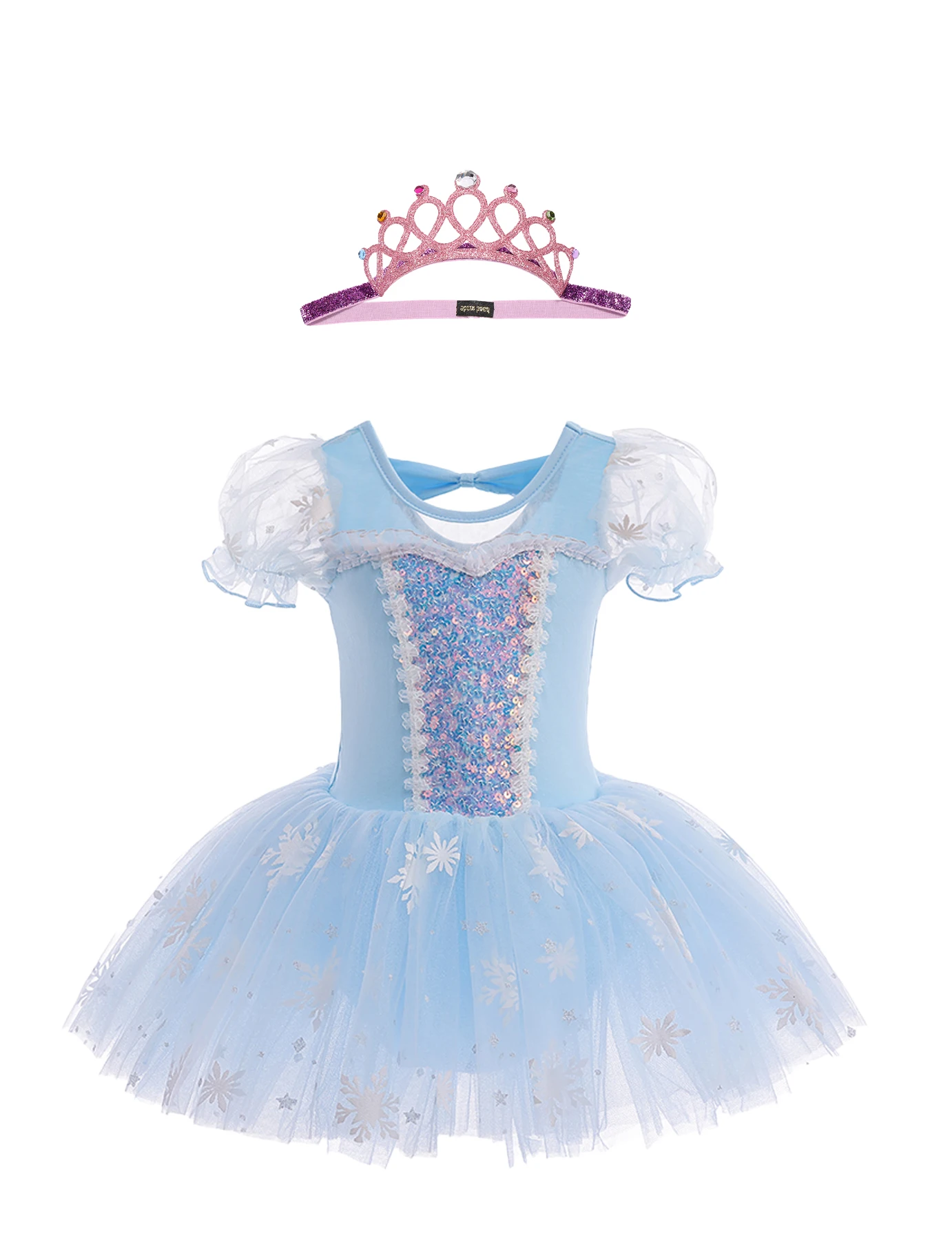 Girls' Ballet Tutu Dress Sequin Detailing Mesh Sleeve Snowflake for Christmas themed Events & Summer Recitals Tiara Included
Girls' Ballet Tutu Dress Sequin Detailing Mesh Sleeve Snowflake for Christmas themed Events & Summer Recitals Tiara Included
