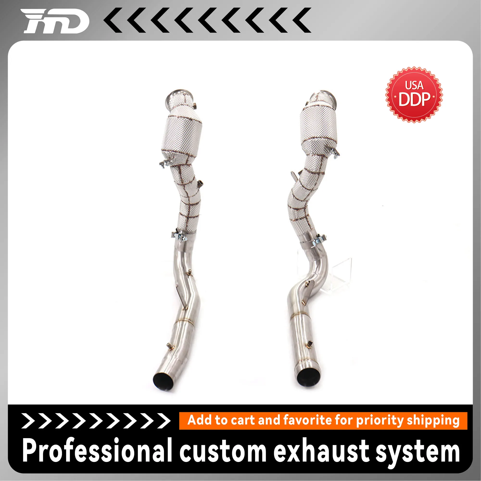 HMD for Mercedes AMG GT High Flow Catted Downpipe 200/300 Cell Increased Power Sound
HMD for Mercedes AMG GT High Flow Catted Downpipe 200/300 Cell Increased Power Sound