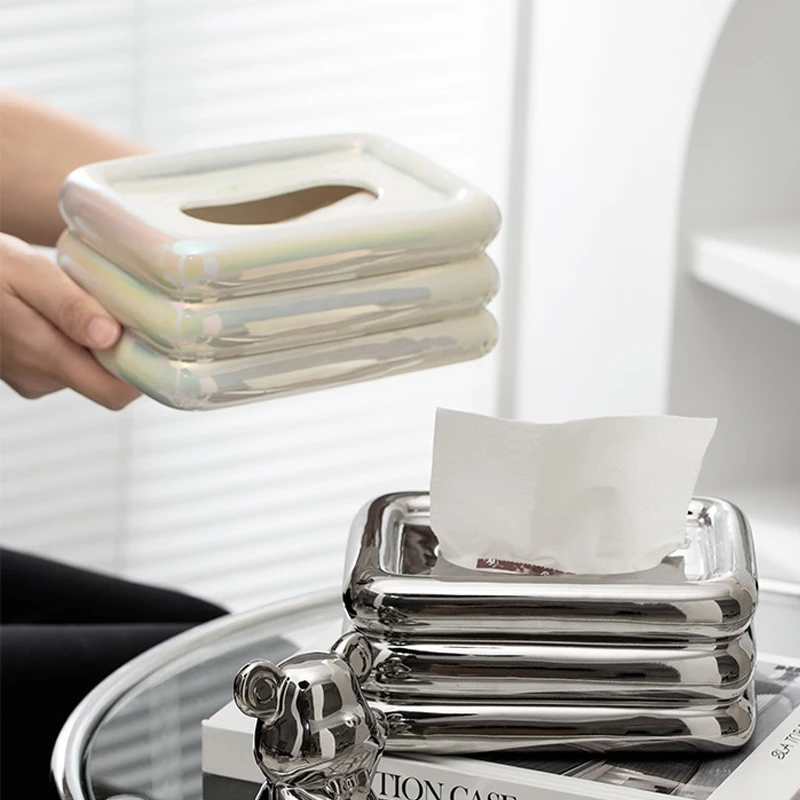 Creative Tissue Box for Living Room Light Luxury High-end Tissue Rack for Home Decoration Pearl White Ceramic Tissue Box
Creative Tissue Box for Living Room Light Luxury High-end Tissue Rack for Home Decoration Pearl White Ceramic Tissue Box