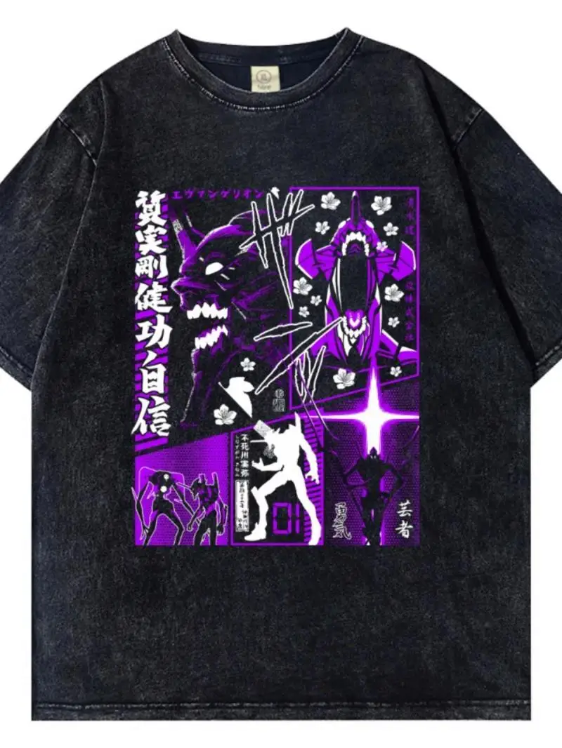 Футболка оверсайз из хлопка с эффектом кислотной стирки «Евангелион» (Ева-01), летняя аниме-футболка 2026 года в уличном стиле с графическим принтом для мужчин и женщин
Футболка оверсайз из хлопка с эффектом кислотной стирки «Евангелион» (Ева-01), летняя аниме-футболка 2026 года в уличном стиле с графическим принтом для мужчин и женщин