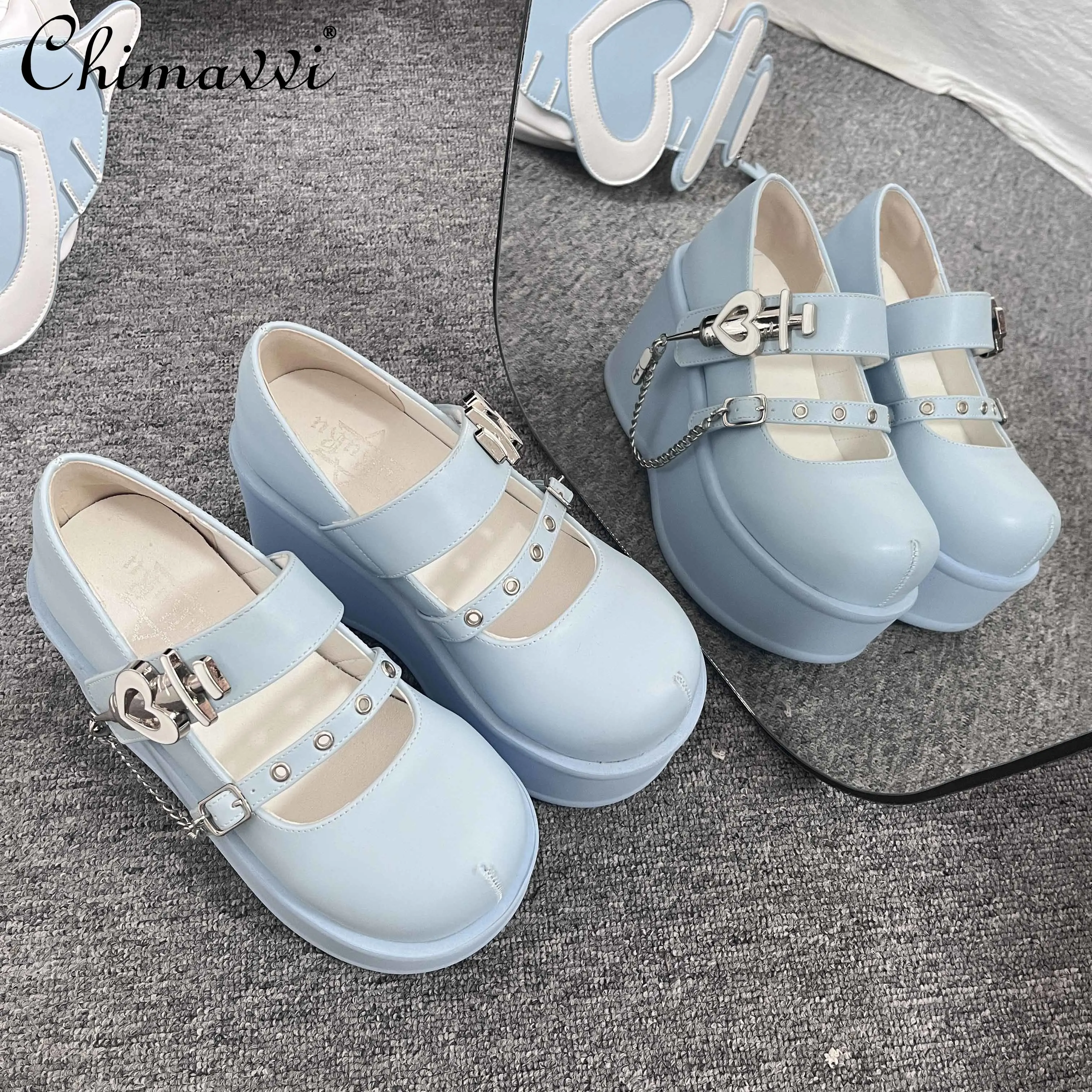 Original Punk Sweet Cool Y2k Subculture Platform Shoes Spring New Japanese Cute Girl Women's Wedge Heel Platform High Heels
Original Punk Sweet Cool Y2k Subculture Platform Shoes Spring New Japanese Cute Girl Women's Wedge Heel Platform High Heels