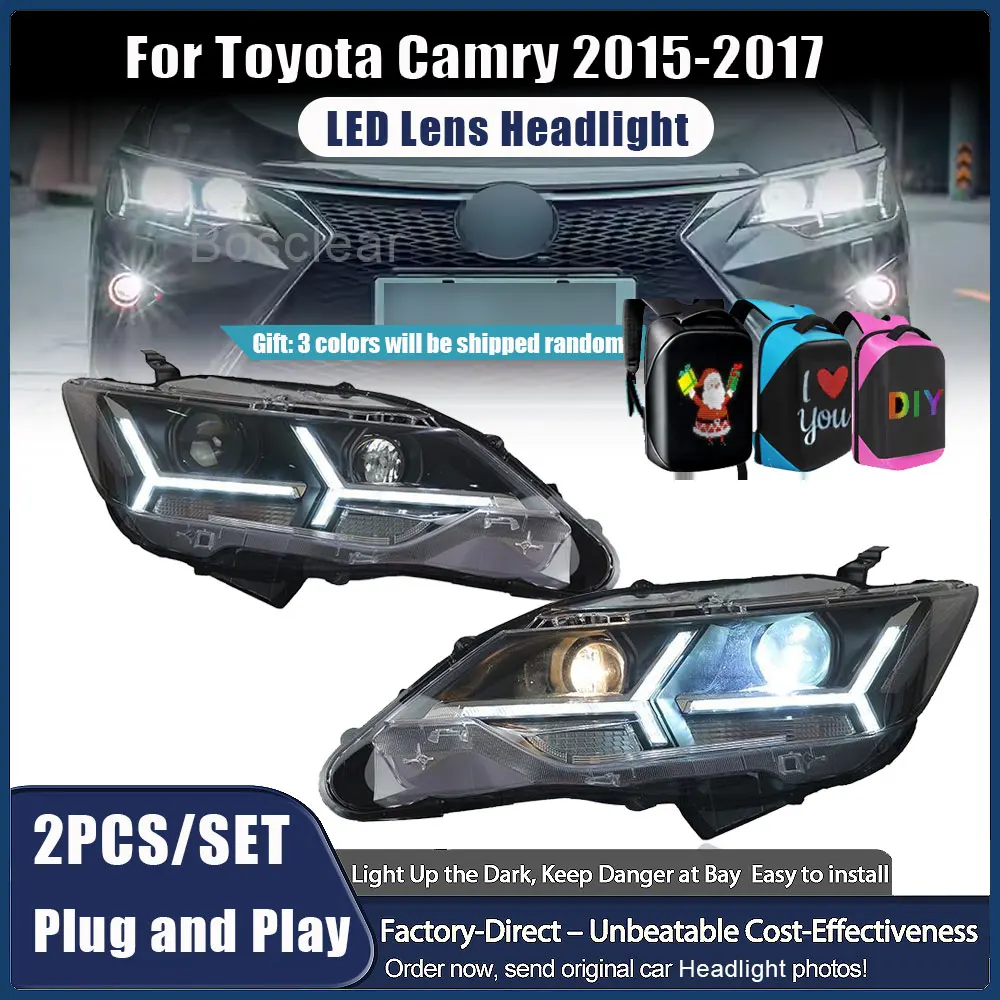 Фары для Toyota Camry 2015-2017: Светодиодные ДХО, биксеноновые линзы, противотуманные фары, ангельские глазки, автоаксессуары
Фары для Toyota Camry 2015-2017: Светодиодные ДХО, биксеноновые линзы, противотуманные фары, ангельские глазки, автоаксессуары