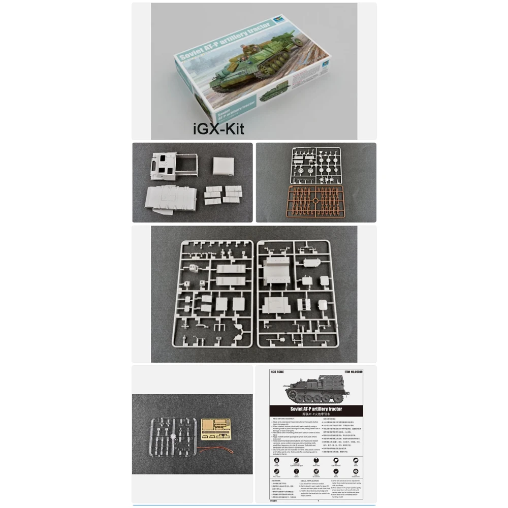 Trumpeter 09509 Масштабная модель 1:35 советского артиллерийского тягача ATP AT-P, пластиковый конструктор для сборки
Trumpeter 09509 Масштабная модель 1:35 советского артиллерийского тягача ATP AT-P, пластиковый конструктор для сборки