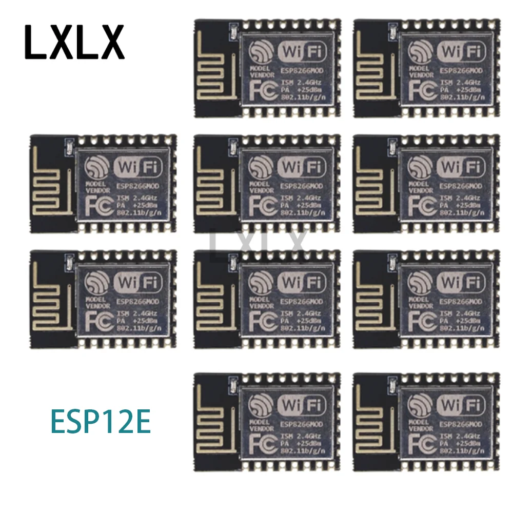 LXLX1 10 шт. ESP8266 Последовательный WIFI Дистанционный беспроводной модуль Wi-Fi ESP-12E ESP-12F ESP12S
LXLX1 10 шт. ESP8266 Последовательный WIFI Дистанционный беспроводной модуль Wi-Fi ESP-12E ESP-12F ESP12S