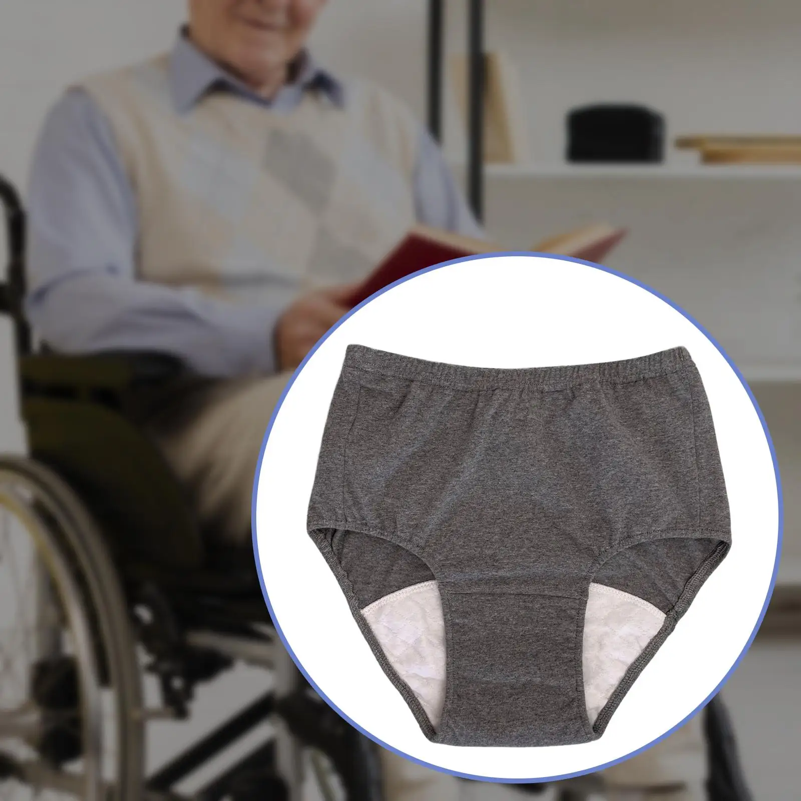 Soft Men Underwear Leakage Protection Breathable Briefs for Travel Elderly Adult
Soft Men Underwear Leakage Protection Breathable Briefs for Travel Elderly Adult