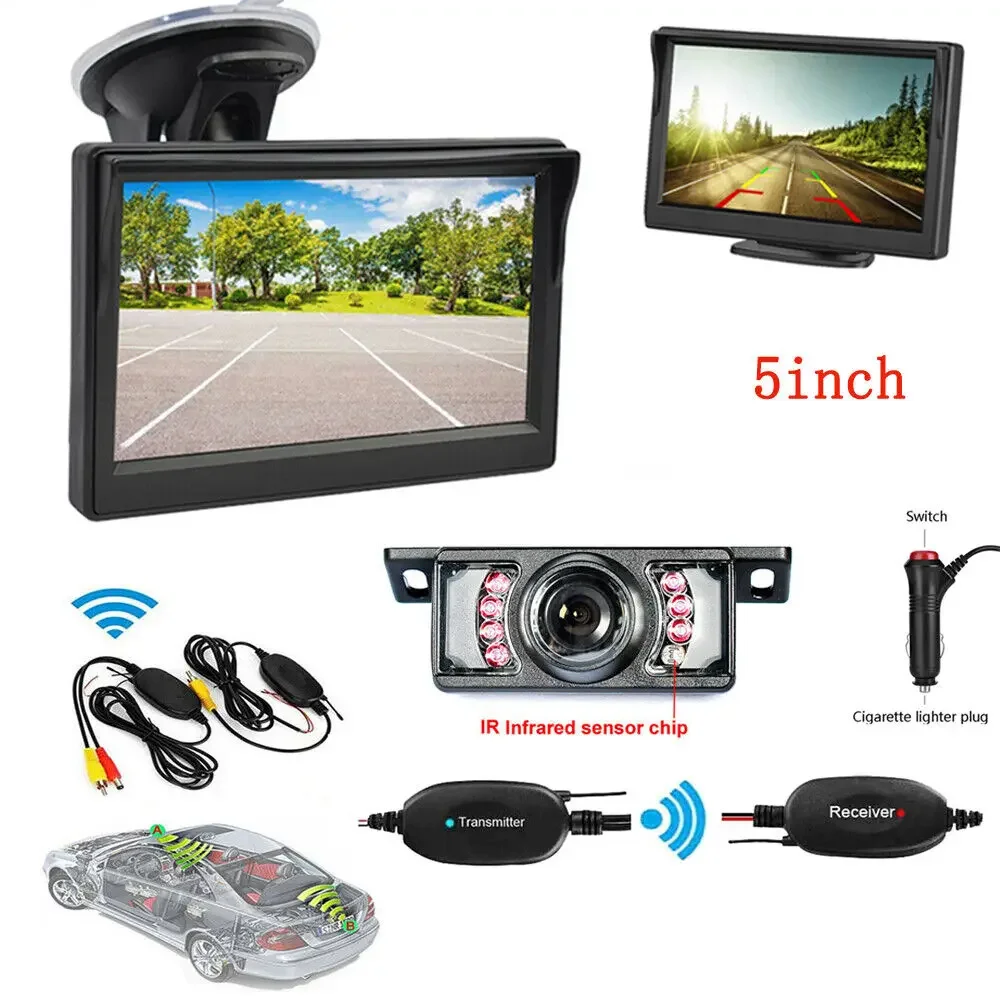 5''Wireless Screen Monitor Reverse Camera Reversing Car Rear View Kit Waterproof
5''Wireless Screen Monitor Reverse Camera Reversing Car Rear View Kit Waterproof
