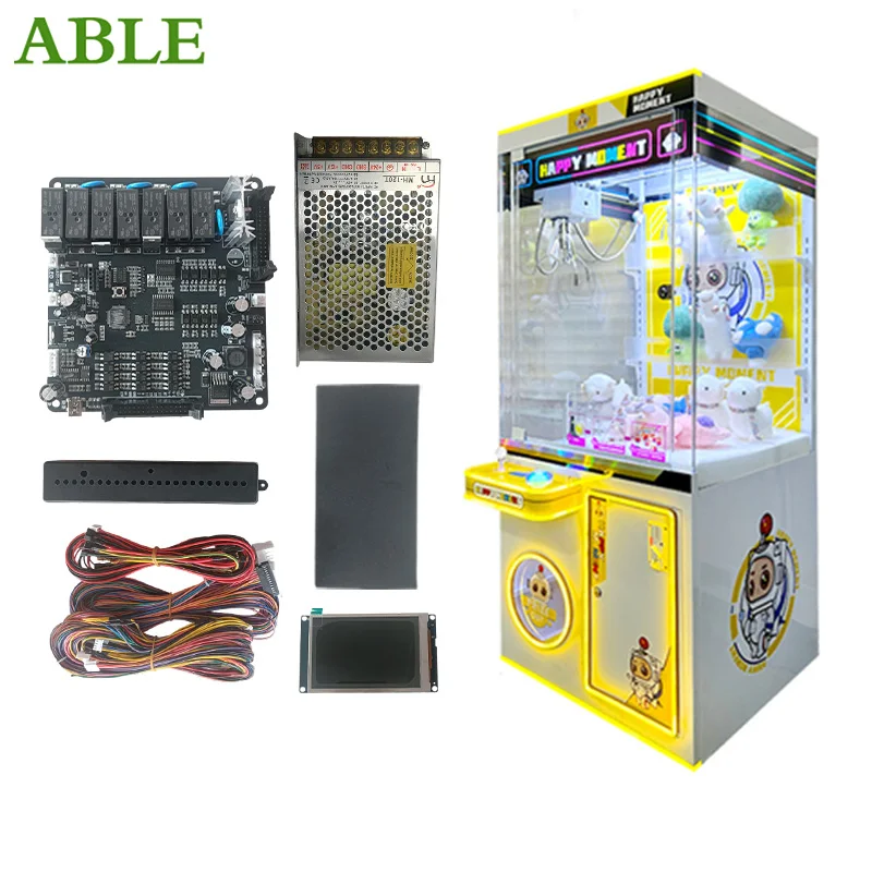 Coin-operated arcade machine color screen claw machine kit supports languages all over the world
Coin-operated arcade machine color screen claw machine kit supports languages all over the world