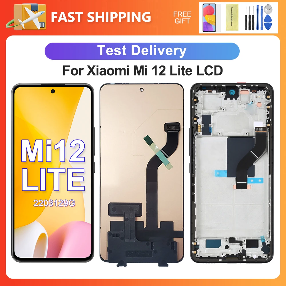 OEM For Xiaomi mi 12 Lite 6.55''For Xiaomi 12 Lite 2203129G LCD Display Touch Screen Digitizer Assembly Replacement
OEM For Xiaomi mi 12 Lite 6.55''For Xiaomi 12 Lite 2203129G LCD Display Touch Screen Digitizer Assembly Replacement