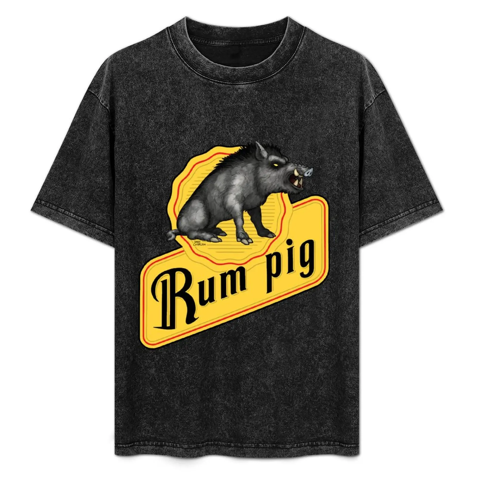 Rum Pig T-Shirt Basic Daily Outfit Short Sleeve Tee
Rum Pig T-Shirt Basic Daily Outfit Short Sleeve Tee