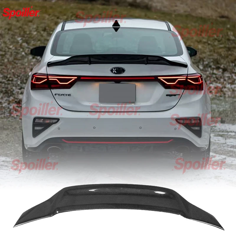 Suitable for 2019-2025 Kia K3 modified aerodynamic trunk true carbon fiber rear spoiler, accessories
Suitable for 2019-2025 Kia K3 modified aerodynamic trunk true carbon fiber rear spoiler, accessories