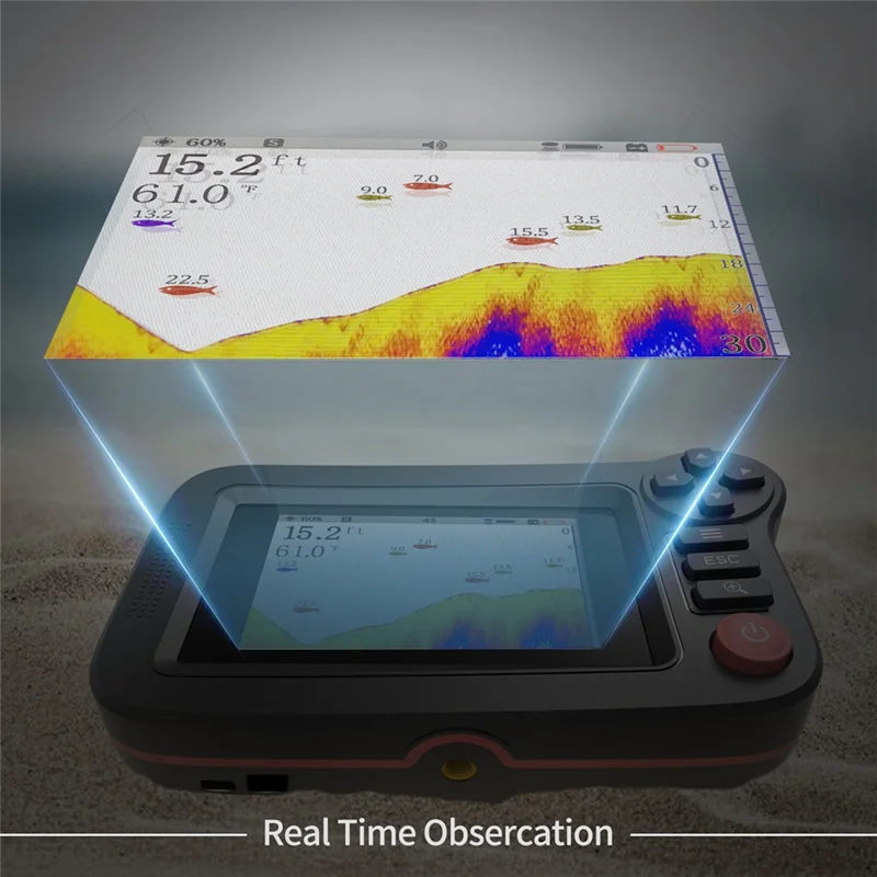 A99I-Smart Fish Finder - Portable Fish Finder And Depth Finder For Recreational Fishing From Dock, Shore Or Bank
A99I-Smart Fish Finder - Portable Fish Finder And Depth Finder For Recreational Fishing From Dock, Shore Or Bank