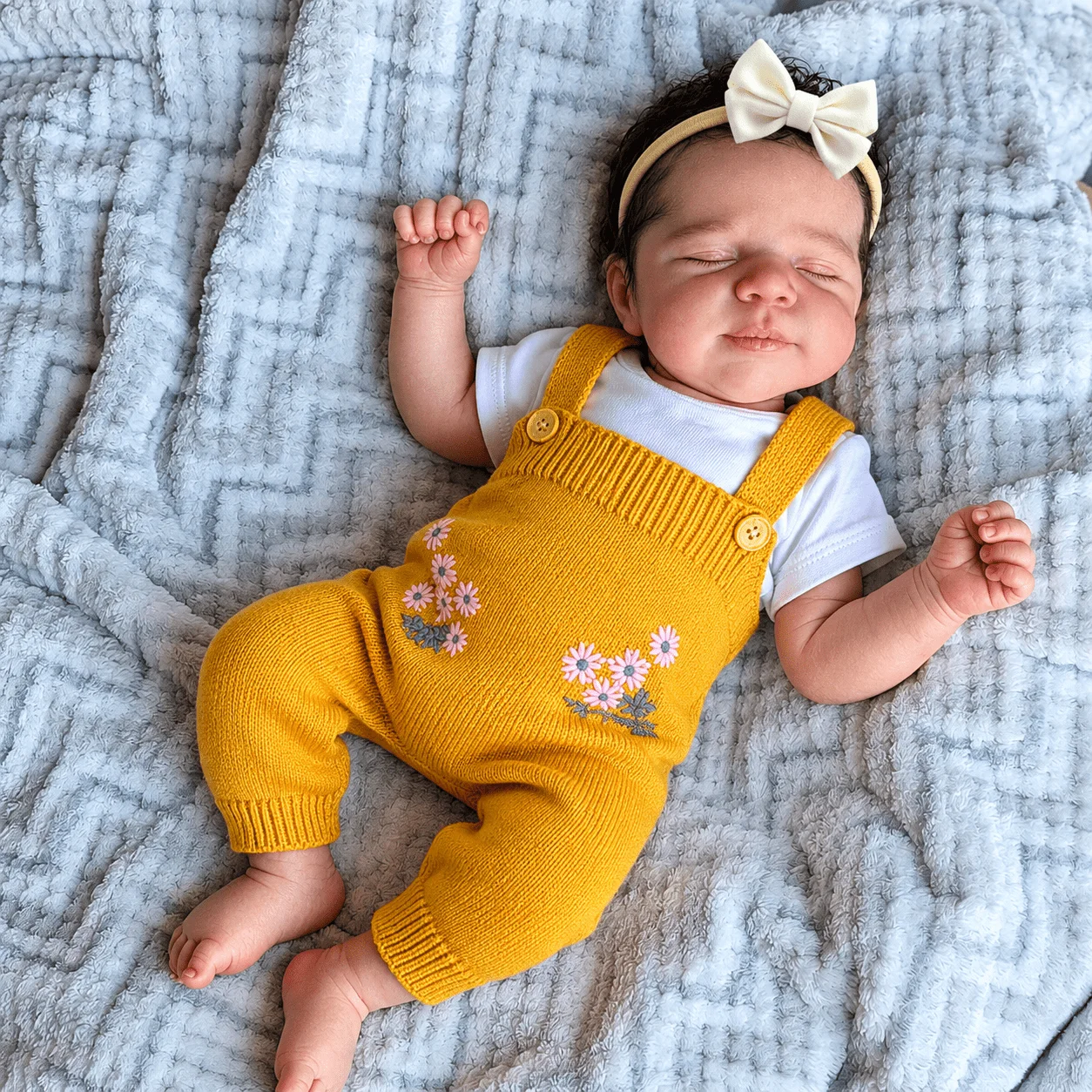 BZDOLL 19inch Full Vinyl Body Asleep Cute Reborn Baby Doll 48 CM with 3D-Skin And Visible Veins for Kids Art Collection
BZDOLL 19inch Full Vinyl Body Asleep Cute Reborn Baby Doll 48 CM with 3D-Skin And Visible Veins for Kids Art Collection