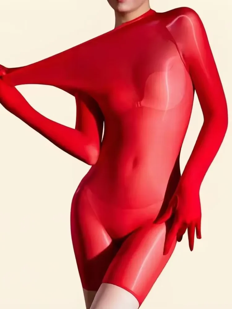 Sexy Women 5D Thin Oil Shiny Sheer Smooth Bodysuits Gloves Sleeve Sexy Tights Elastic Shaping Unisex Party Playsuit Maid Leotard
Sexy Women 5D Thin Oil Shiny Sheer Smooth Bodysuits Gloves Sleeve Sexy Tights Elastic Shaping Unisex Party Playsuit Maid Leotard