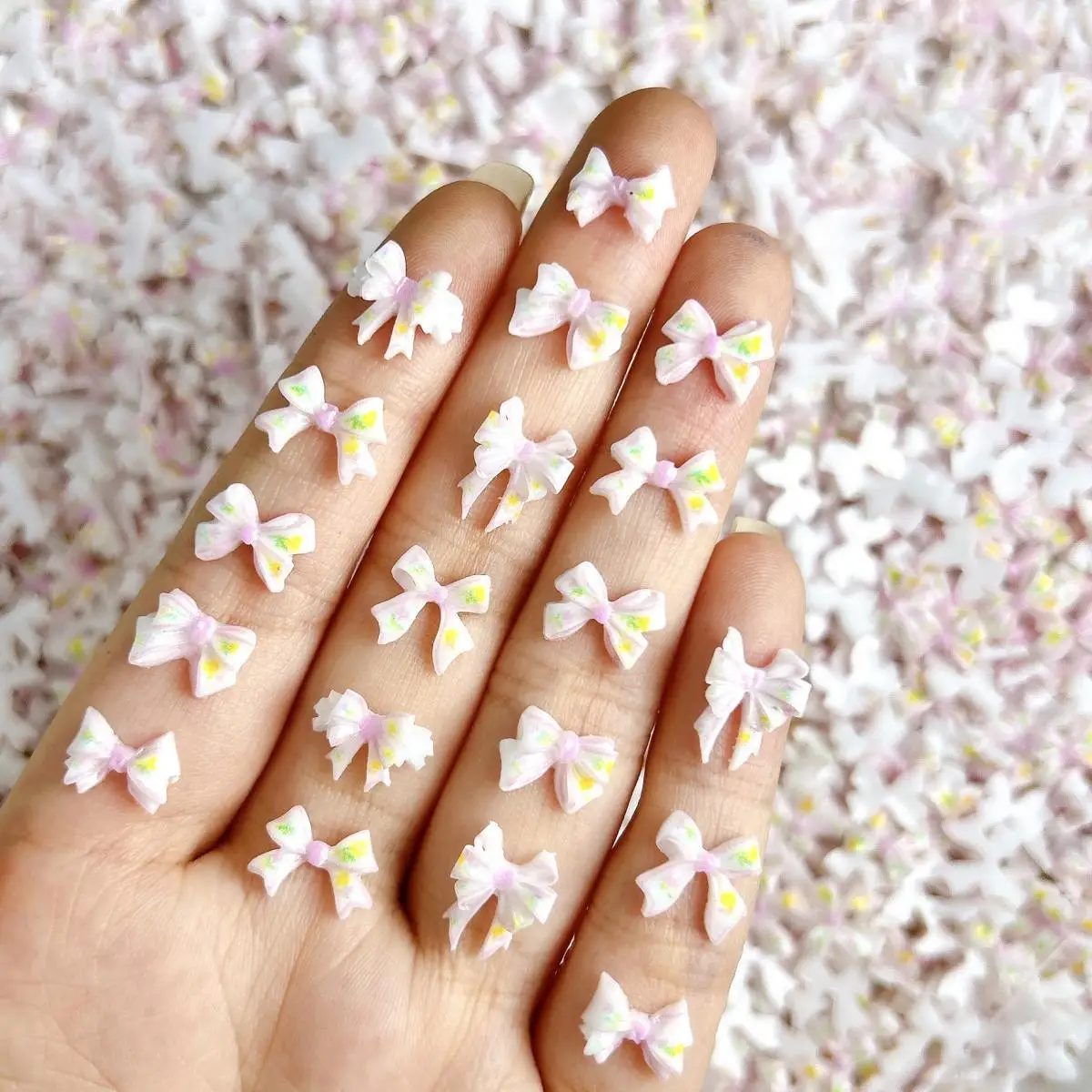 New Unique Bows Ties Resin Nail Charms Multiple Style Colorful Ribbon Bowknots Nail Art Decorations for DIY Fairy Nails Designs
New Unique Bows Ties Resin Nail Charms Multiple Style Colorful Ribbon Bowknots Nail Art Decorations for DIY Fairy Nails Designs