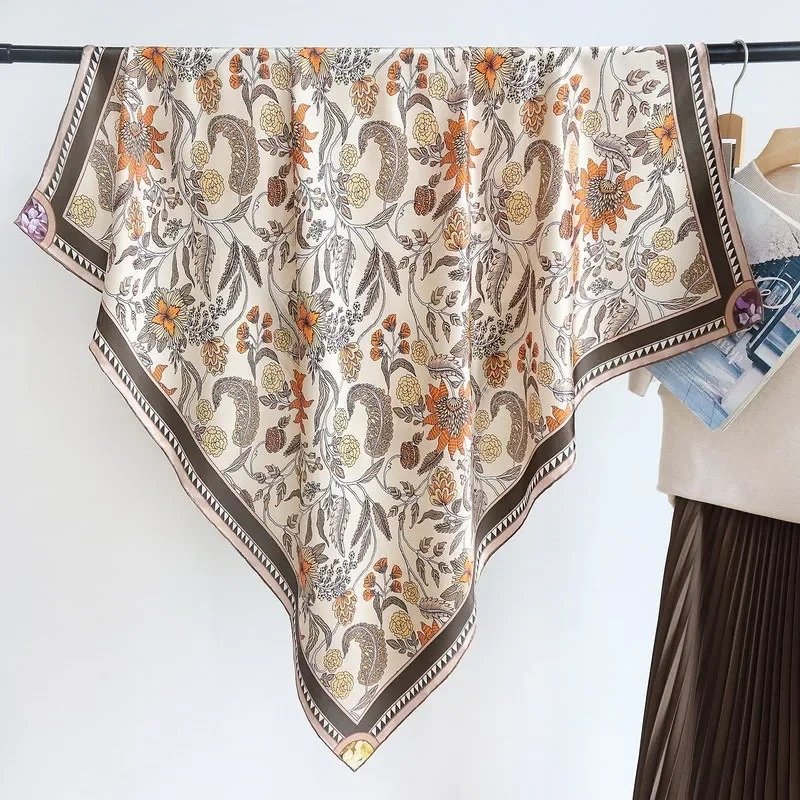 High-end Elegant Women's Exquisite Flame Flower Print Quality Plain Satin Silk Hand-rolled Edge Large Square Scarf Shawl
High-end Elegant Women's Exquisite Flame Flower Print Quality Plain Satin Silk Hand-rolled Edge Large Square Scarf Shawl