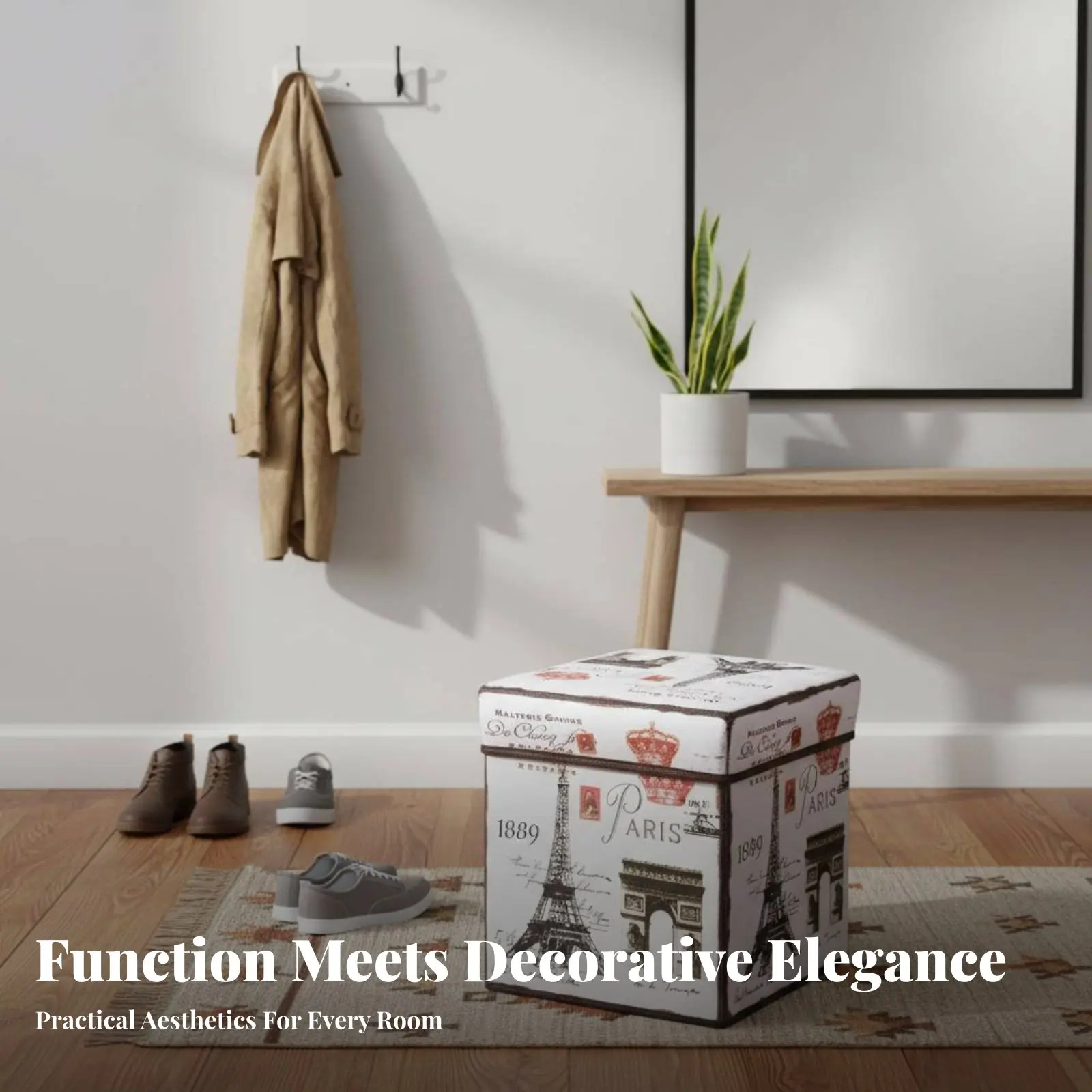 Foldable Storage Ottoman Foldable Design Foldable Padded Stool Multi-Functional adaptable for children, Students, Bedroom
Foldable Storage Ottoman Foldable Design Foldable Padded Stool Multi-Functional adaptable for children, Students, Bedroom