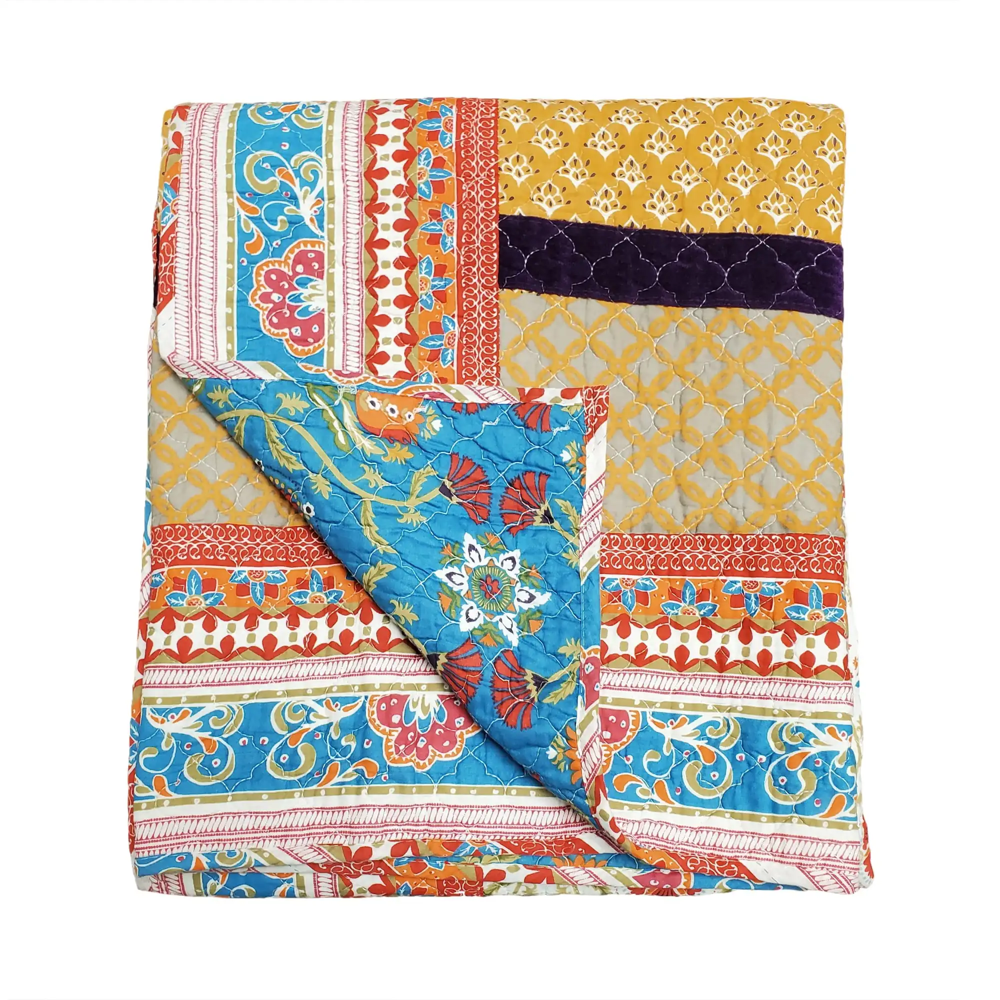 Greenland Home Fashions Thalia 100% Cotton Throw Blanket, Reversible, Velvet Embellished, 50 W X 60 L Inches, Tango
Greenland Home Fashions Thalia 100% Cotton Throw Blanket, Reversible, Velvet Embellished, 50 W X 60 L Inches, Tango