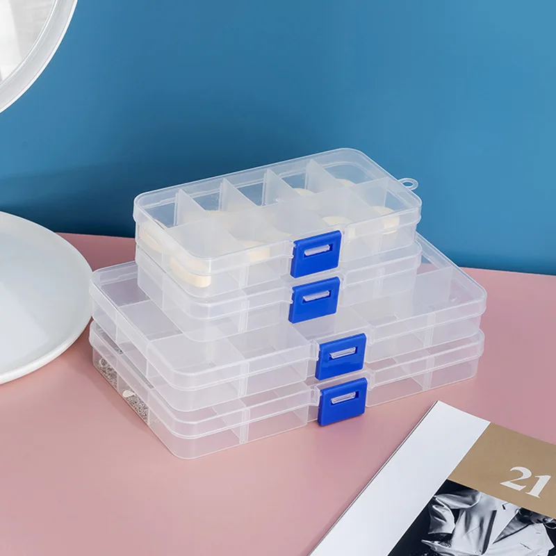 Multi-grid Transparent Storage Box Storage Box Jewelry Box Finishing Box Medicine Box Free Assembly 10 Grids 15 Grids
Multi-grid Transparent Storage Box Storage Box Jewelry Box Finishing Box Medicine Box Free Assembly 10 Grids 15 Grids