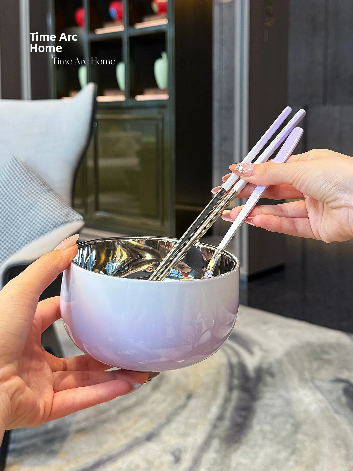 Durable Stainl Steel 304 adient Purple Rice Bowl with Spoon And Chopstis Home Use Restaurant Quali Restaurant Sle
Durable Stainl Steel 304 adient Purple Rice Bowl with Spoon And Chopstis Home Use Restaurant Quali Restaurant Sle
